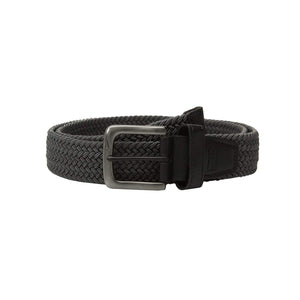 NikeGolf Men's Hybrid G-Flex Stretch Woven Belt Large (40~42inch) Black/Dark Grey-Golf Tech