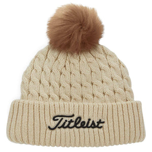 Titleist Golf Cable Knit Pom Pom Beanie-Golf Tech