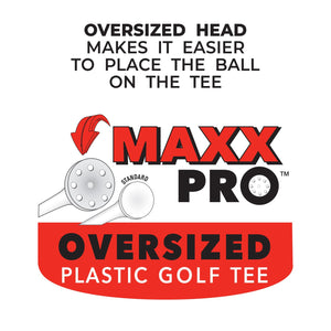 PrideSports Golf MaxxPro Oversized Plastic Tees (10 Pack)-Golf Tech